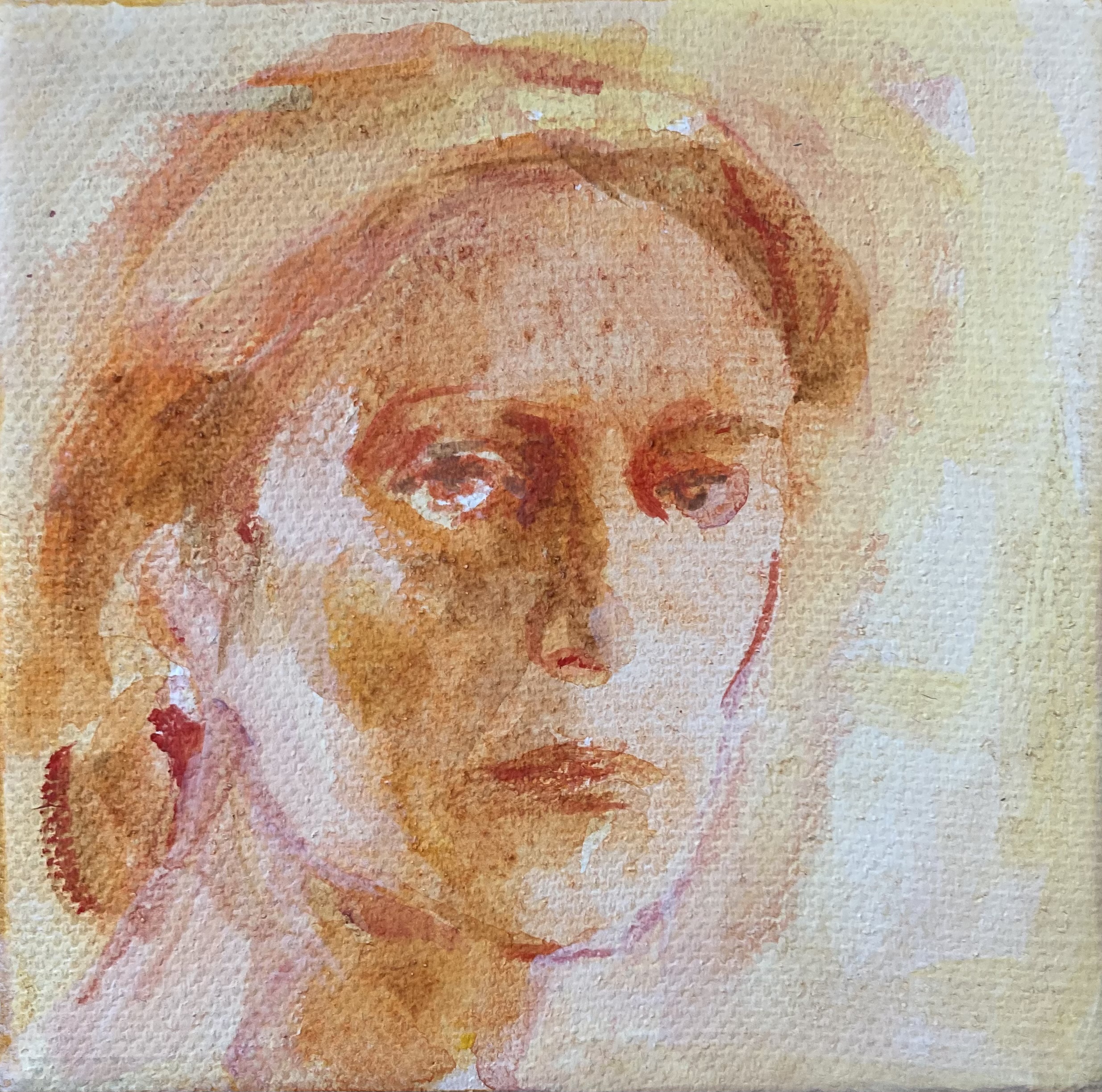 10 x 10 cm, olie 