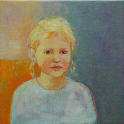 30 x 30 cm olie