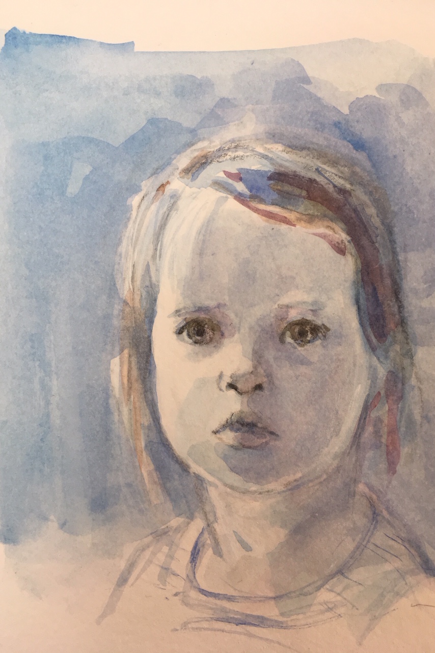 13 x 16 cm, aquarel