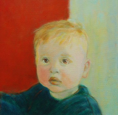 30 x 30 cm olie