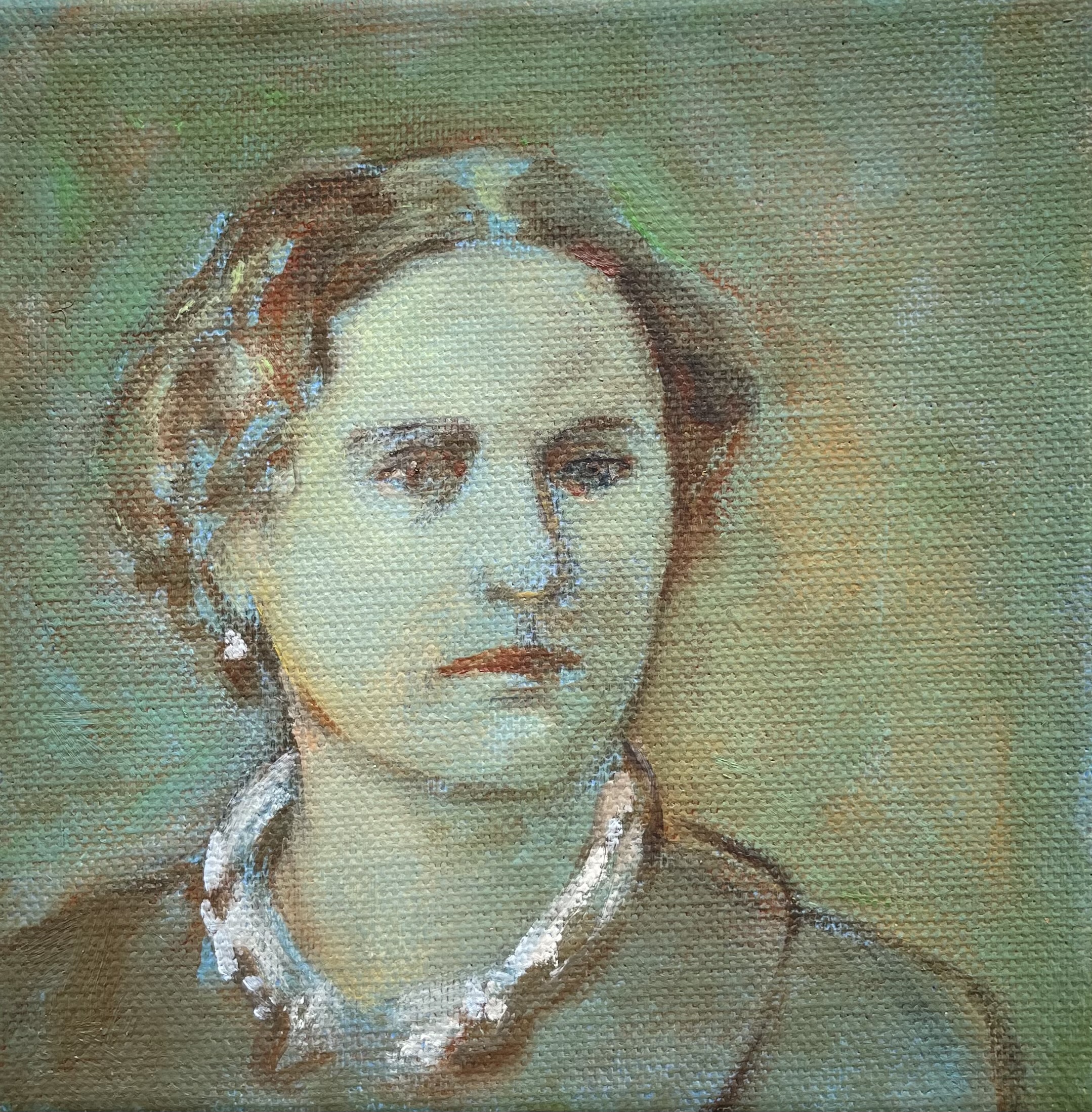 15 x 15 cm, olie 